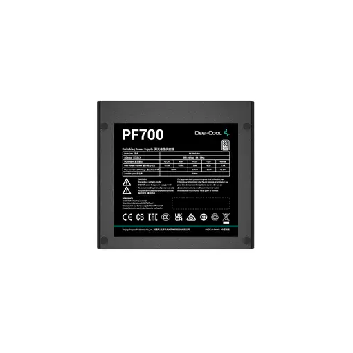 DeepCool PF700 unidad de fuente de alimentación 700 W 20+4 pin ATX ATX Negro