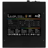 Aerocool LUXRGB550M Fuente Alimentación PC Modular RGB 550W 80Plus Bronze 230V Neg