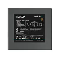 DeepCool PL750D unidad de fuente de alimentación 750 W 20+4 pin ATX ATX Negro