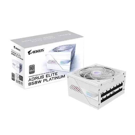 GIGABYTE AORUS ELITE P850W ICE Fuente de Alimentación - PCIe 5.0, 80 PLUS Platinum