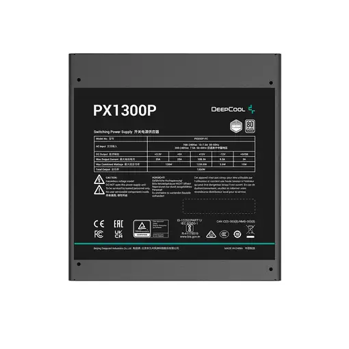 DeepCool PX1300P unidad de fuente de alimentación 1300 W 20+4 pin ATX ATX Negro