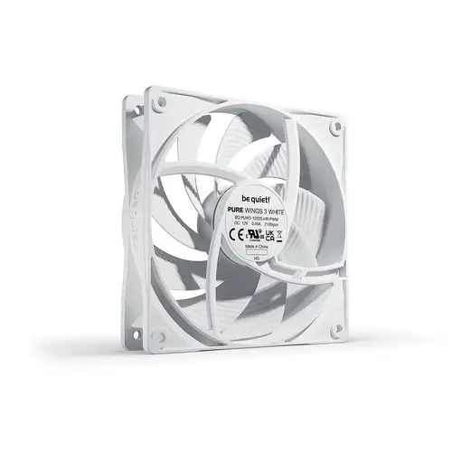 be quiet! Pure Wings 3 120mm PWM high-speed White Carcasa del ordenador Ventilador