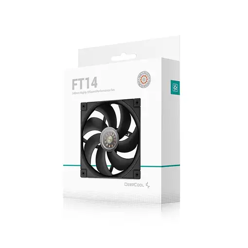 DeepCool FT14 Carcasa del ordenador Ventilador 14 cm Negro 1 pieza(s)