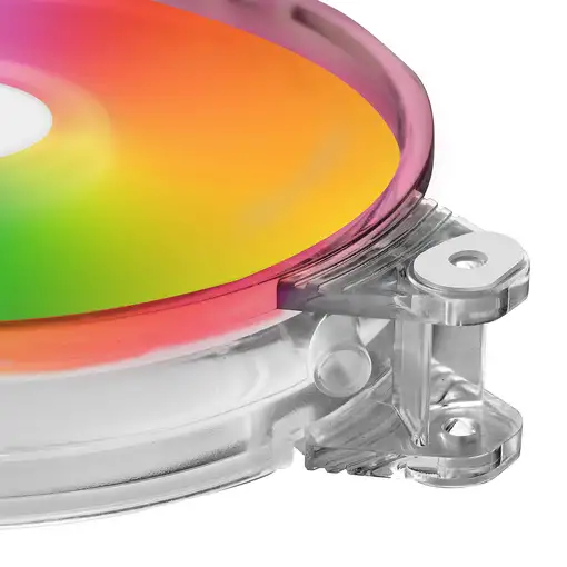 Mars Gaming MFD, Ventilador de PC 120mm RGB, Ultrasilencioso 14dB, Molex, Transpar
