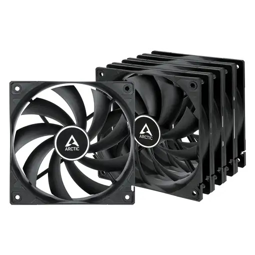 ARCTIC F12 Carcasa del ordenador Ventilador 12 cm Negro 5 pieza(s)