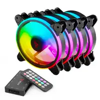 Savio FAN-01 4-pack 120mm ARGB fan including controller and remote control Carcasa