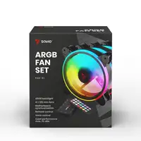 Savio FAN-01 4-pack 120mm ARGB fan including controller and remote control Carcasa