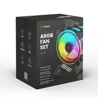 Savio FAN-01 4-pack 120mm ARGB fan including controller and remote control Carcasa