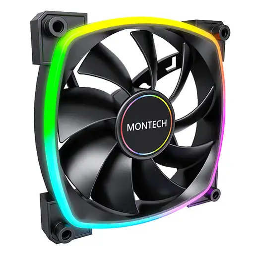Montech AX140 PWM Carcasa del ordenador Ventilador 14 cm Negro 1 pieza(s)