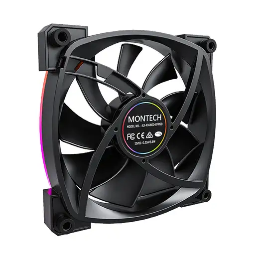 Montech AX140 PWM Carcasa del ordenador Ventilador 14 cm Negro 1 pieza(s)