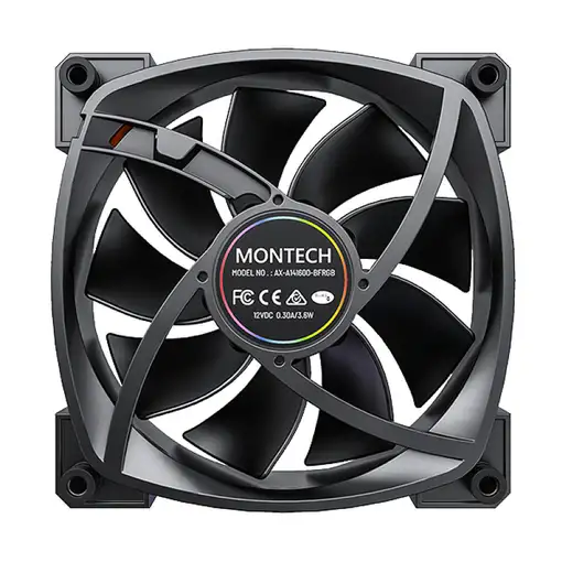 Montech AX140 PWM Carcasa del ordenador Ventilador 14 cm Negro 1 pieza(s)