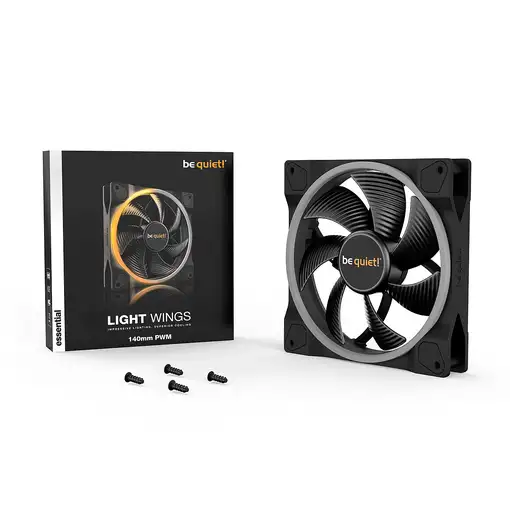 be quiet! Light Wings | 140mm PWM Carcasa del ordenador Ventilador 14 cm Negro 1 p
