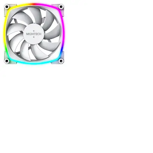 Montech AX120 PWM Carcasa del ordenador Ventilador 12 cm Blanco 3 pieza(s)