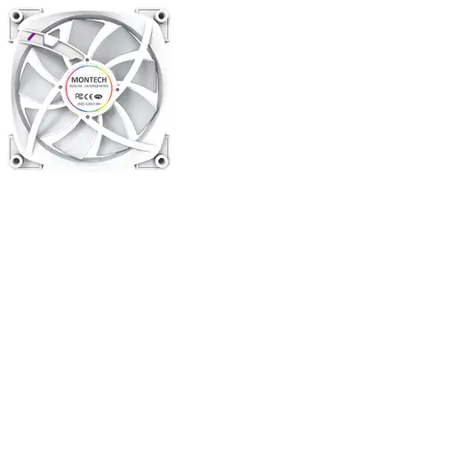 Montech AX120 PWM Carcasa del ordenador Ventilador 12 cm Blanco 3 pieza(s)