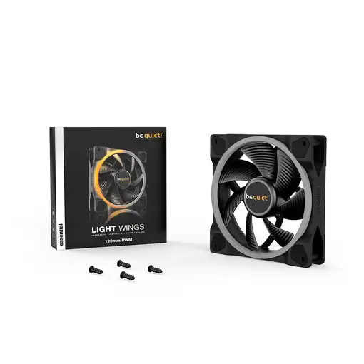 be quiet! Light Wings | 120mm PWM Carcasa del ordenador Ventilador 12 cm Negro 1 p