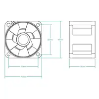 ARCTIC S4028-15K Carcasa del ordenador Ventilador 4 cm Negro 1 pieza(s)