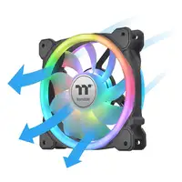 Thermaltake SWAFAN 12 RGB Carcasa del ordenador Ventilador 12 cm Negro 3 pieza(s)
