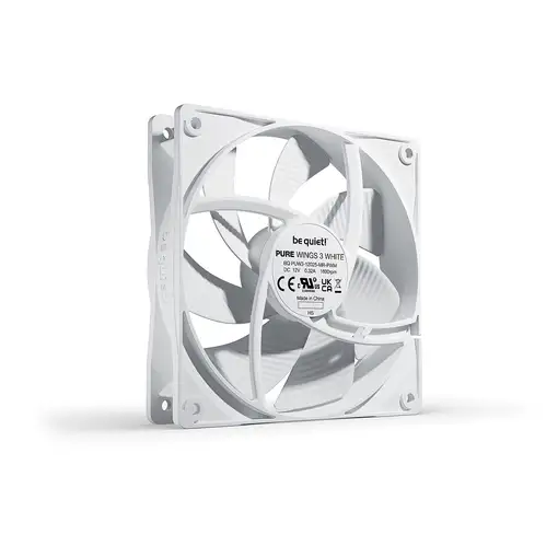 be quiet! Pure Wings 3 120mm PWM White Carcasa del ordenador Ventilador 12 cm Blan
