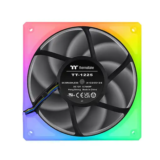 Thermaltake TOUGHFAN 12 RGB Carcasa del ordenador Ventilador 12 cm Blanco 3 pieza(
