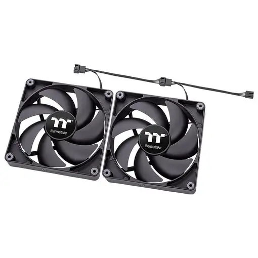 Thermaltake TT CT120 PC Carcasa del ordenador Ventilador Negro 2 pieza(s)