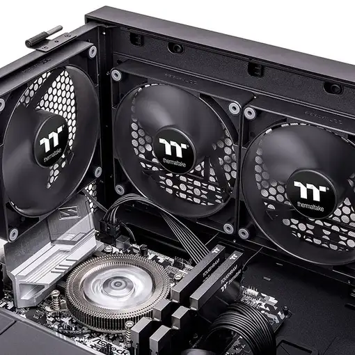 Thermaltake TT CT120 PC Carcasa del ordenador Ventilador Negro 2 pieza(s)