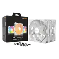 be quiet! LIGHT WINGS LX 140mm PWM 3-Pack White Carcasa del ordenador Ventilador 1