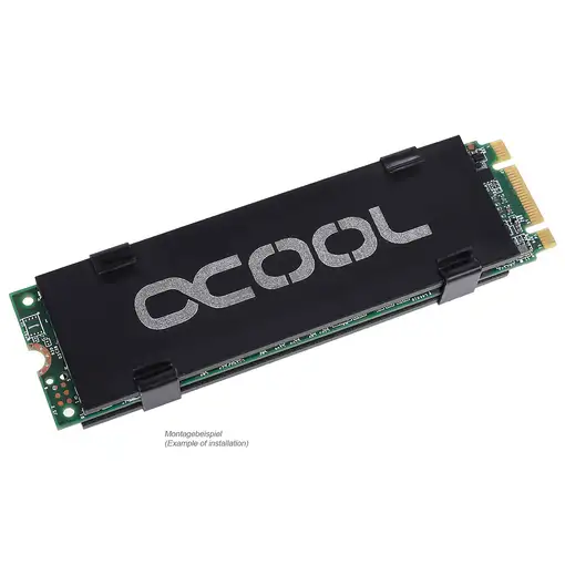 Alphacool HDX - M.2 SSD M01 M.2 NVMe SSD Disipador térmico/Radiador Negro