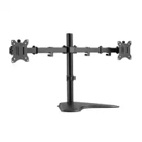 Equip Soporte de sobremesa económico para dos monitores de 17"-32