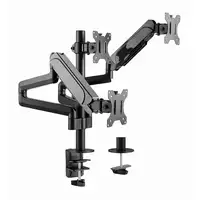 Gembird MA-DA3-01 soporte para monitor 68,6 cm (27") Escritorio Negro