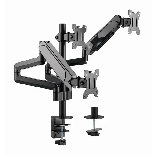 Gembird MA-DA3-01 soporte para monitor 68,6 cm (27") Escritorio Negro