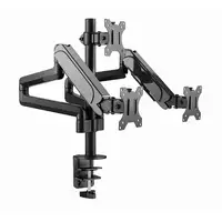 Gembird MA-DA3-01 soporte para monitor 68,6 cm (27") Escritorio Negro