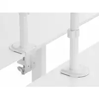 Equip Soporte de escritorio articulado para dos monitores de 17«-32», blanco