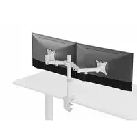 Equip Soporte de escritorio articulado para dos monitores de 17«-32», blanco