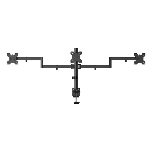 AISENS Soporte de mesa eco giratorio e inclinable para 3 monitores 10kg (3 Pivotes