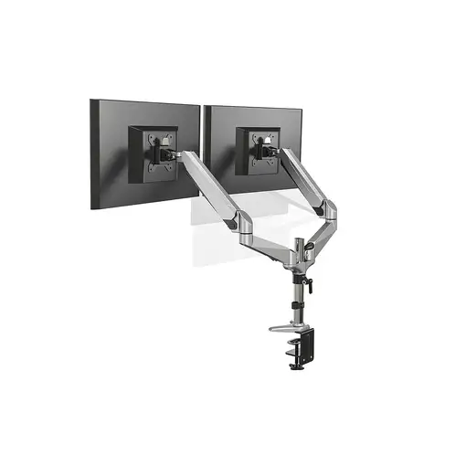 Digitus Soporte universal de mesa para monitor doble con resorte de gas