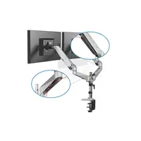 Digitus Soporte universal de mesa para monitor doble con resorte de gas