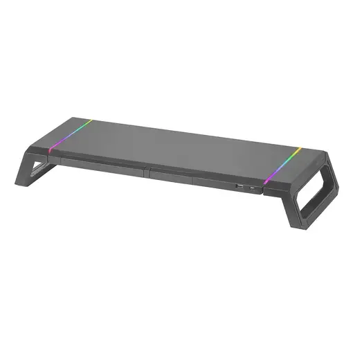 Mars Gaming MGS-ONE Negro, Soporte Monitor RGB Chroma, Tamaño Ajustable, Soporte S