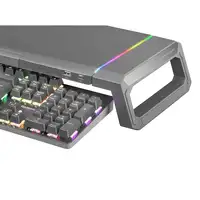 Mars Gaming MGS-ONE Negro, Soporte Monitor RGB Chroma, Tamaño Ajustable, Soporte S
