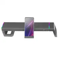 Mars Gaming MGS-ONE Negro, Soporte Monitor RGB Chroma, Tamaño Ajustable, Soporte S