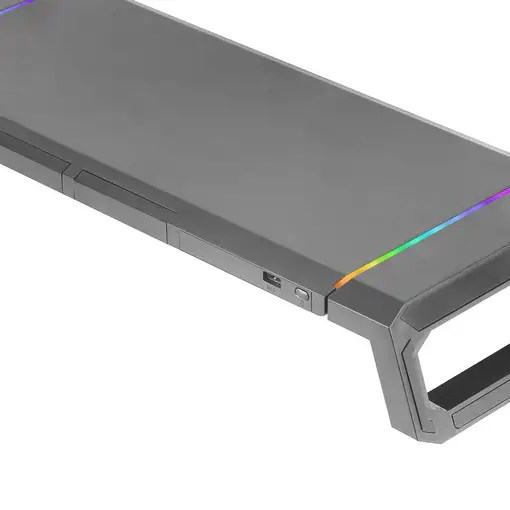 Mars Gaming MGS-ONE Negro, Soporte Monitor RGB Chroma, Tamaño Ajustable, Soporte S
