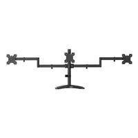 AISENS Soporte de mesa con peana eco giratorio e inclinable para 3 monitores 10kg