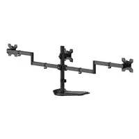 AISENS Soporte de mesa con peana eco giratorio e inclinable para 3 monitores 10kg