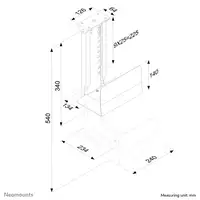 Neomounts CPU-D200SILVER Soporte para CPU - máx 30 kg - universal