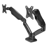 Lindy 40706 soporte para monitor 68,6 cm (27") Escritorio Negro