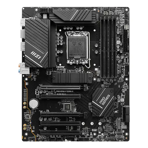 MSI PRO B760-P DDR4 II placa base Intel B760 LGA 1700 ATX