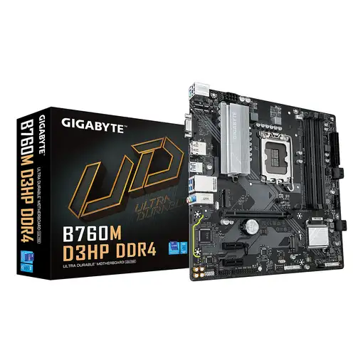 GIGABYTE B760M D3HP DDR4 Placa base - Soporta CPUs Intel Core de 14ª generación, V