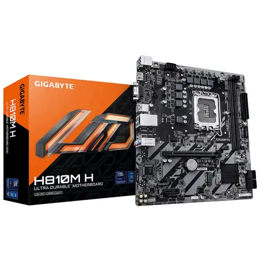GIGABYTE H810M H Placa base - Procesadores Intel Core Ultra (Serie 2), VRM de 4+1+