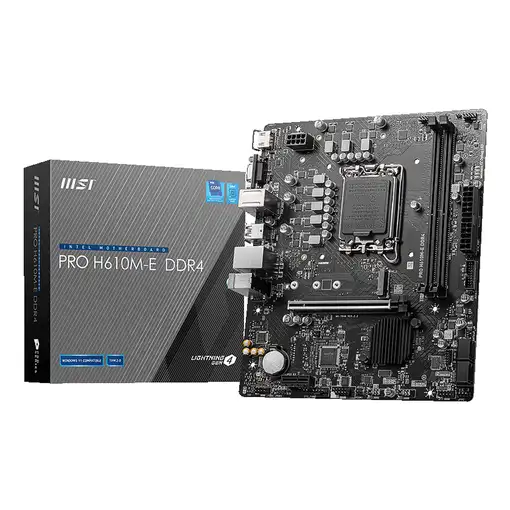 MSI PRO H610M-E DDR4 placa base Intel H610 LGA 1700 micro ATX