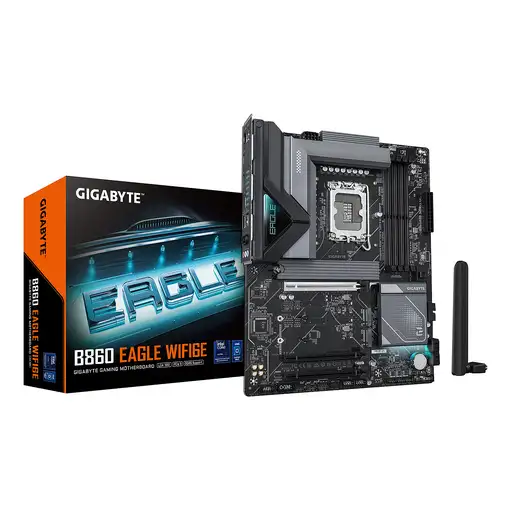 GIGABYTE B860 EAGLE WIFI6E Placa base - CPUs Intel Core Ultra, VRM de 12+1+2+1 fas