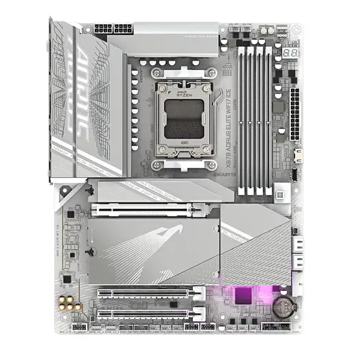 GIGABYTE X870 AORUS ELITE WIFI7 ICE Placa Base - Compatible con CPUs AMD Ryzen 900